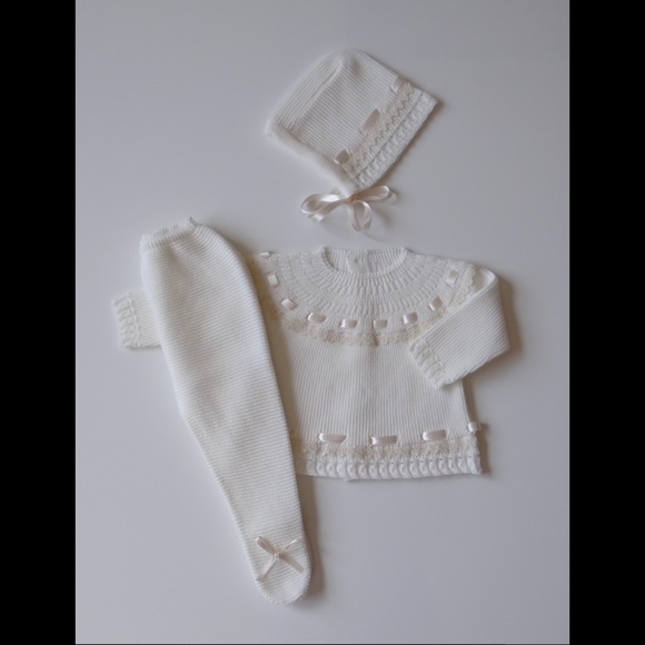 Baby Unisex knit set NEW - Picture 2 of 2